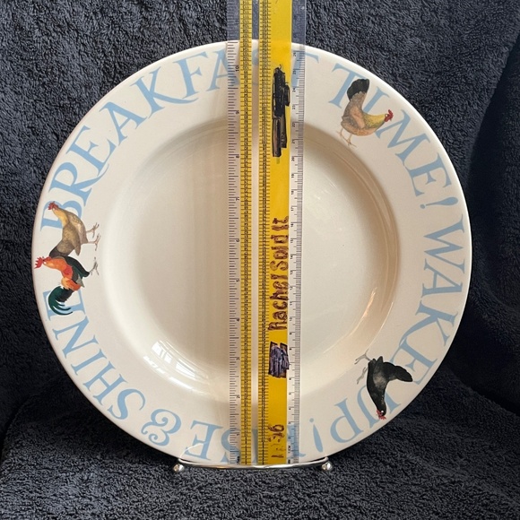 Emma Bridgewater Hen & Toast Rise & Shine Breakfast Dinner Large Plate 10 3/4" - Picture 8 of 9